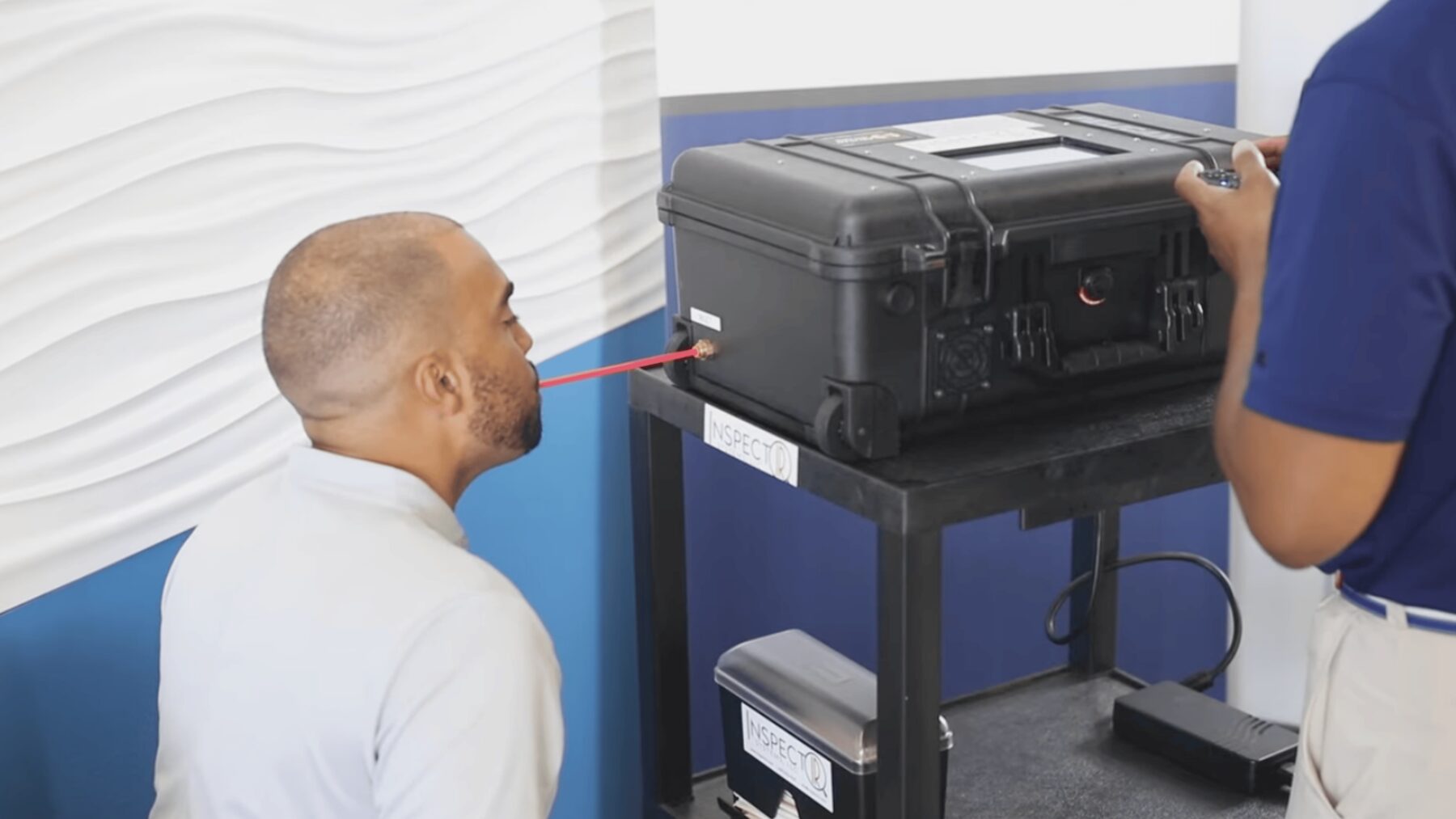 Professional breathalyzer breath alcohol testing device used for court compliance